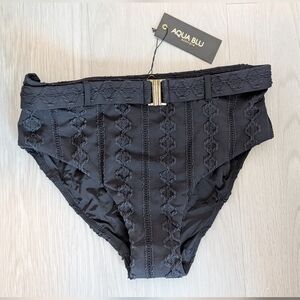 NWT Aqua Blu Australia Marilyn High Waist Pant Size 8 Color Raven